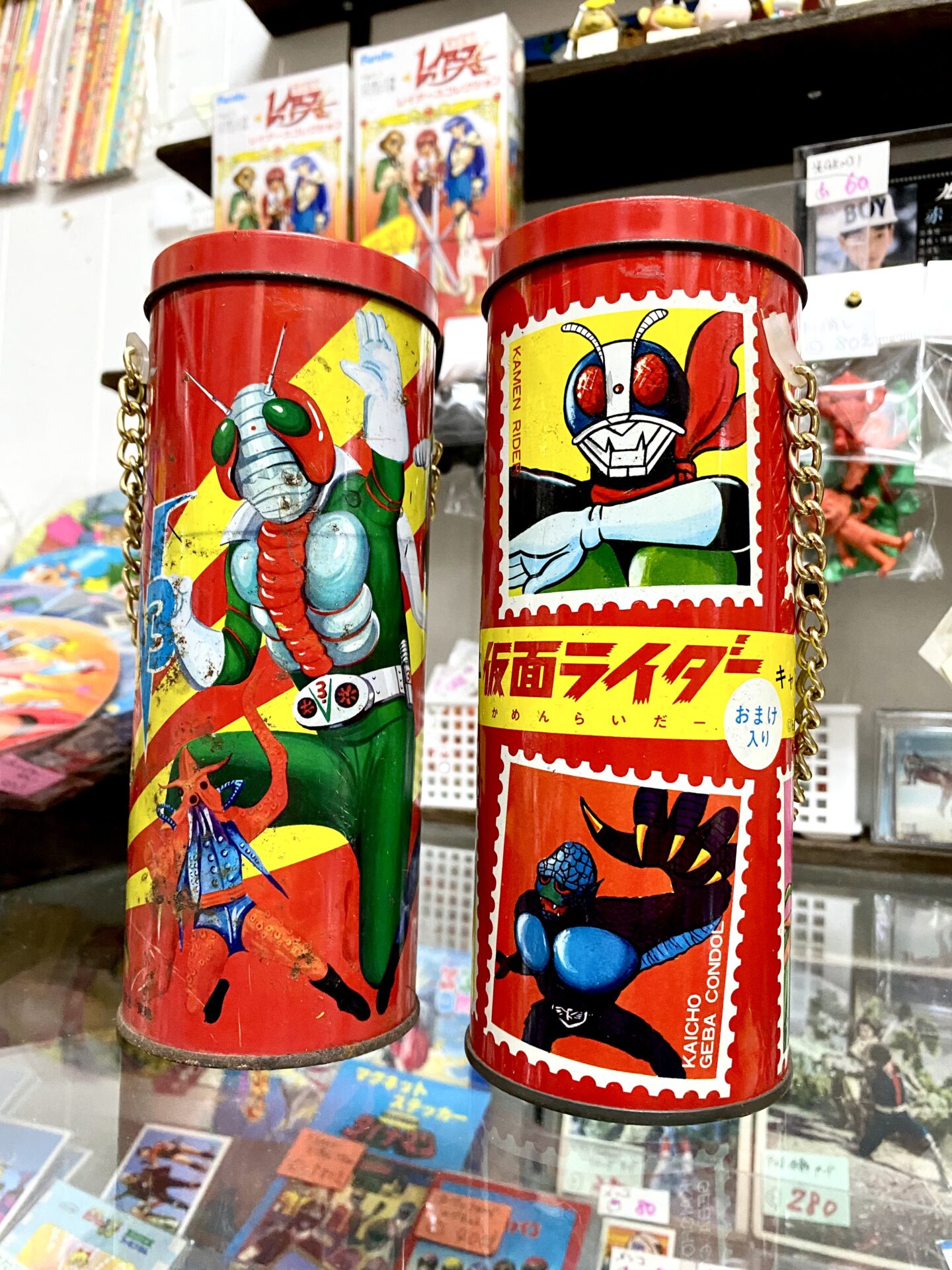 仮面ライダー　カンロキャンデー缶　　昭和レトロ 2個セット IMG_7750.jpeg